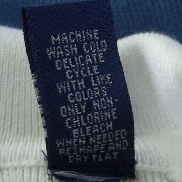 Karen Scott Medium White Red Black Ribbed V-Neck Henley Sweater nautical collar - Picture 7 of 7